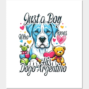 How a Boy and His Dogo Argentino Became Best Friends Posters and Art